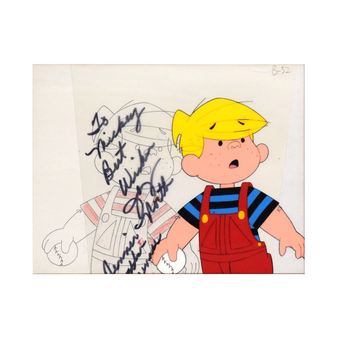 Cartoon Animation Cel Dennis the Menace