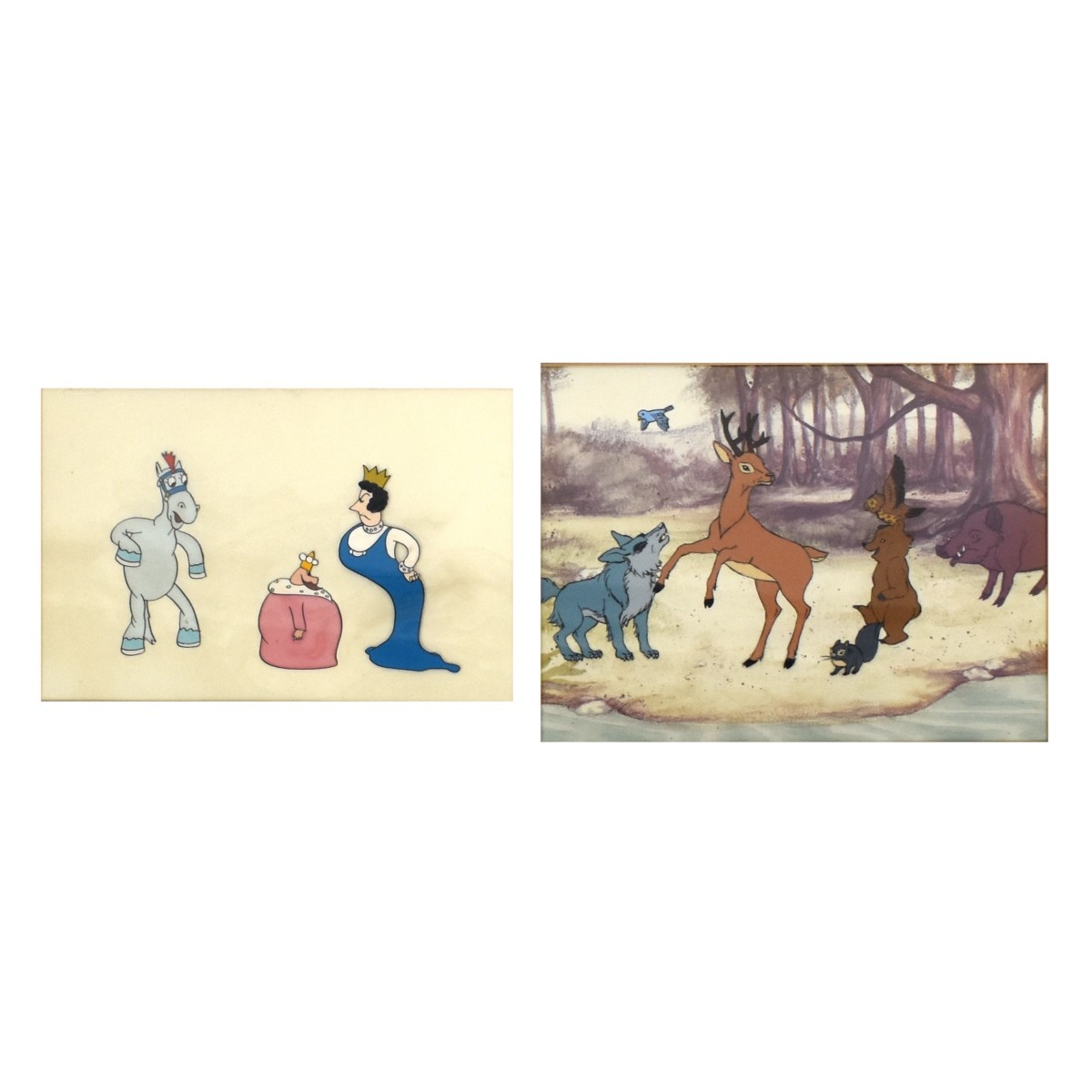 Two Animation Cels, Soglows and Gnomes