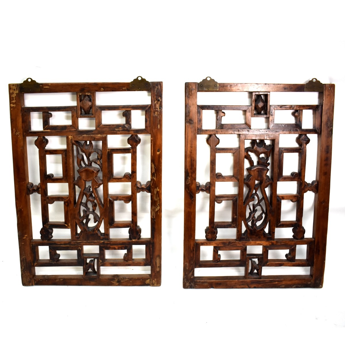 Chinese Hardwood Embellished Panels