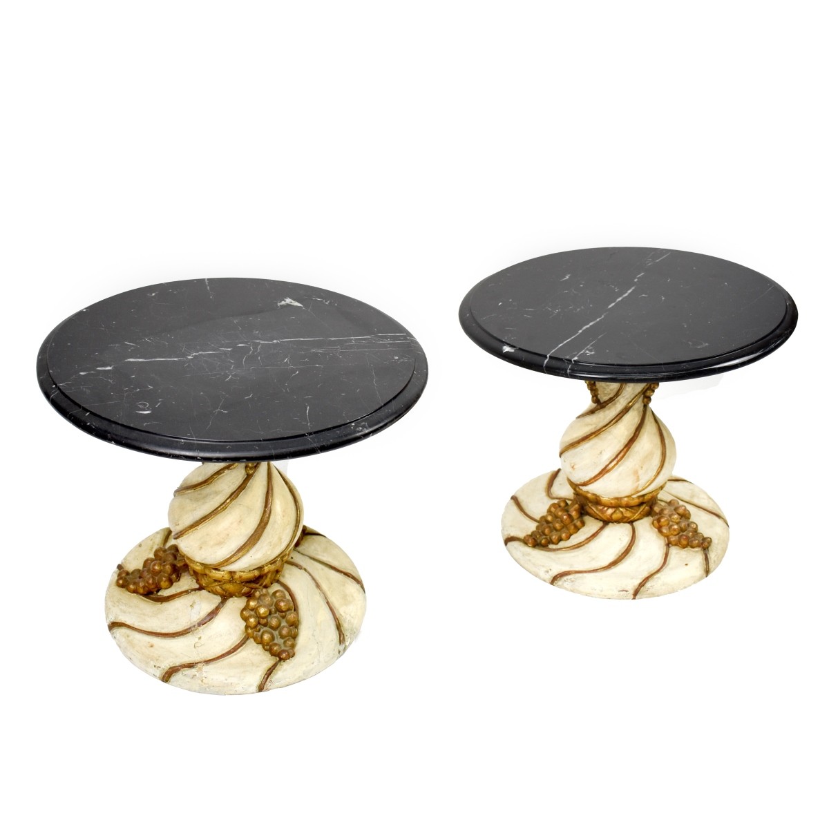 Pair of Marble Top Side Tables