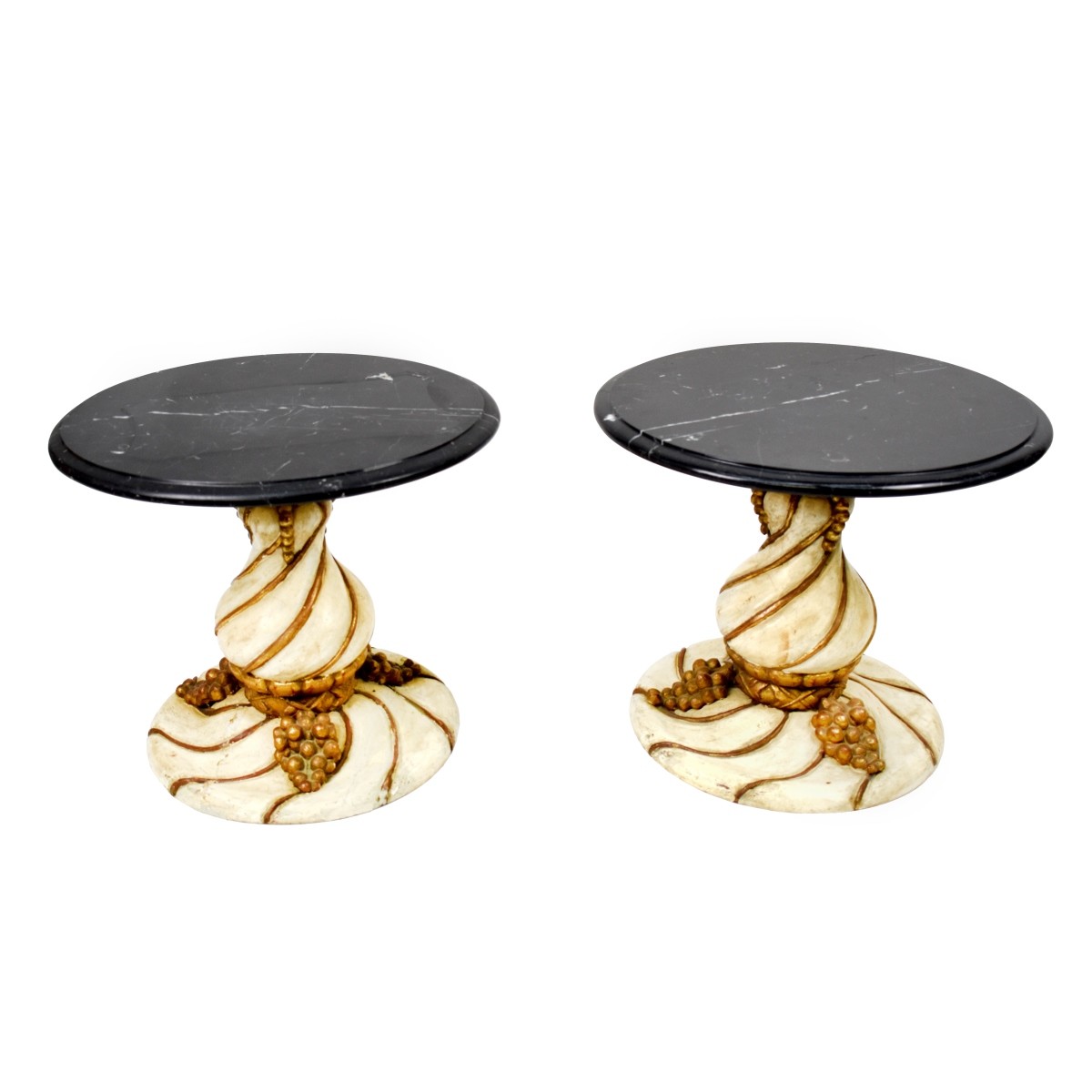 Pair of Marble Top Side Tables