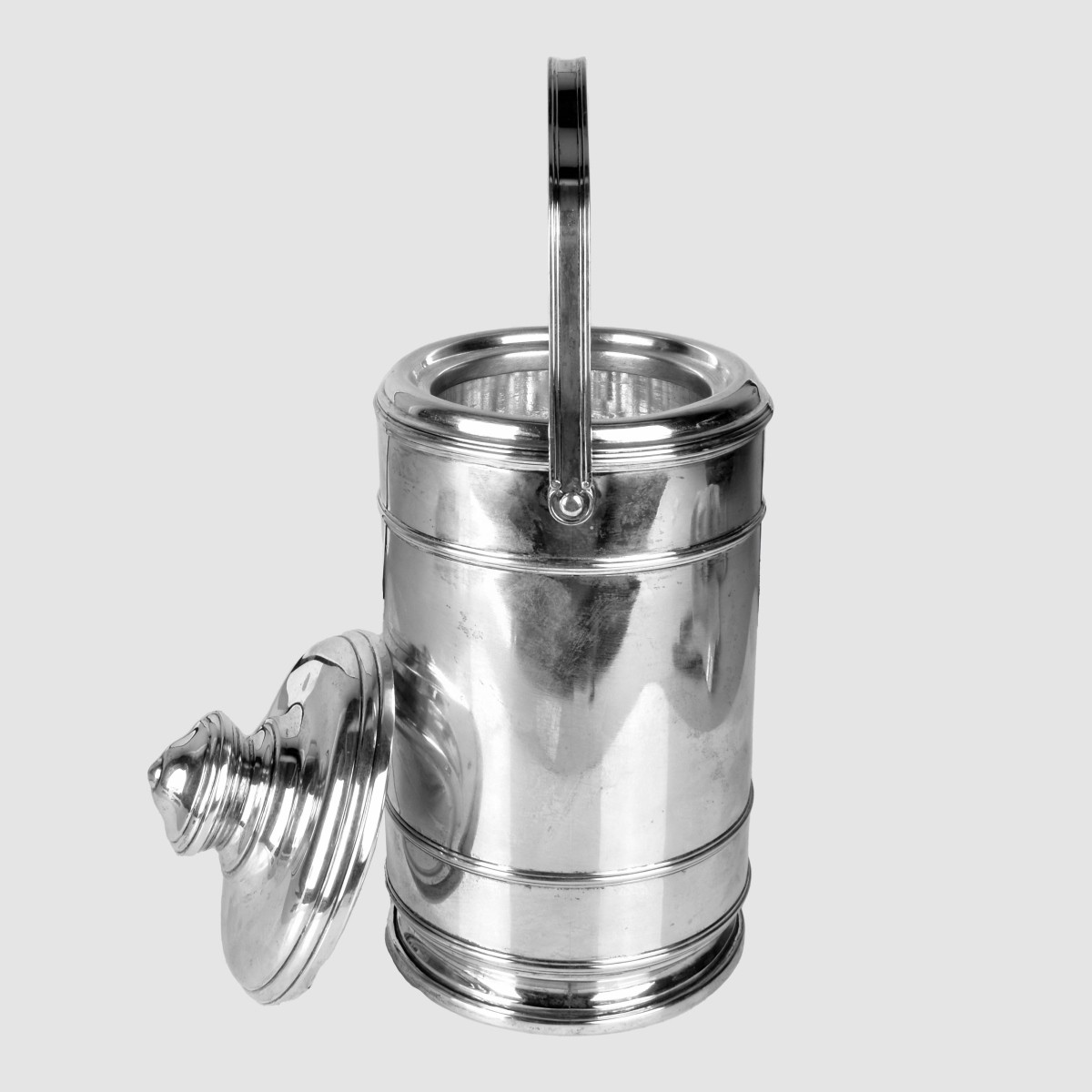 Cartier Sterling Covered Ice Bucket