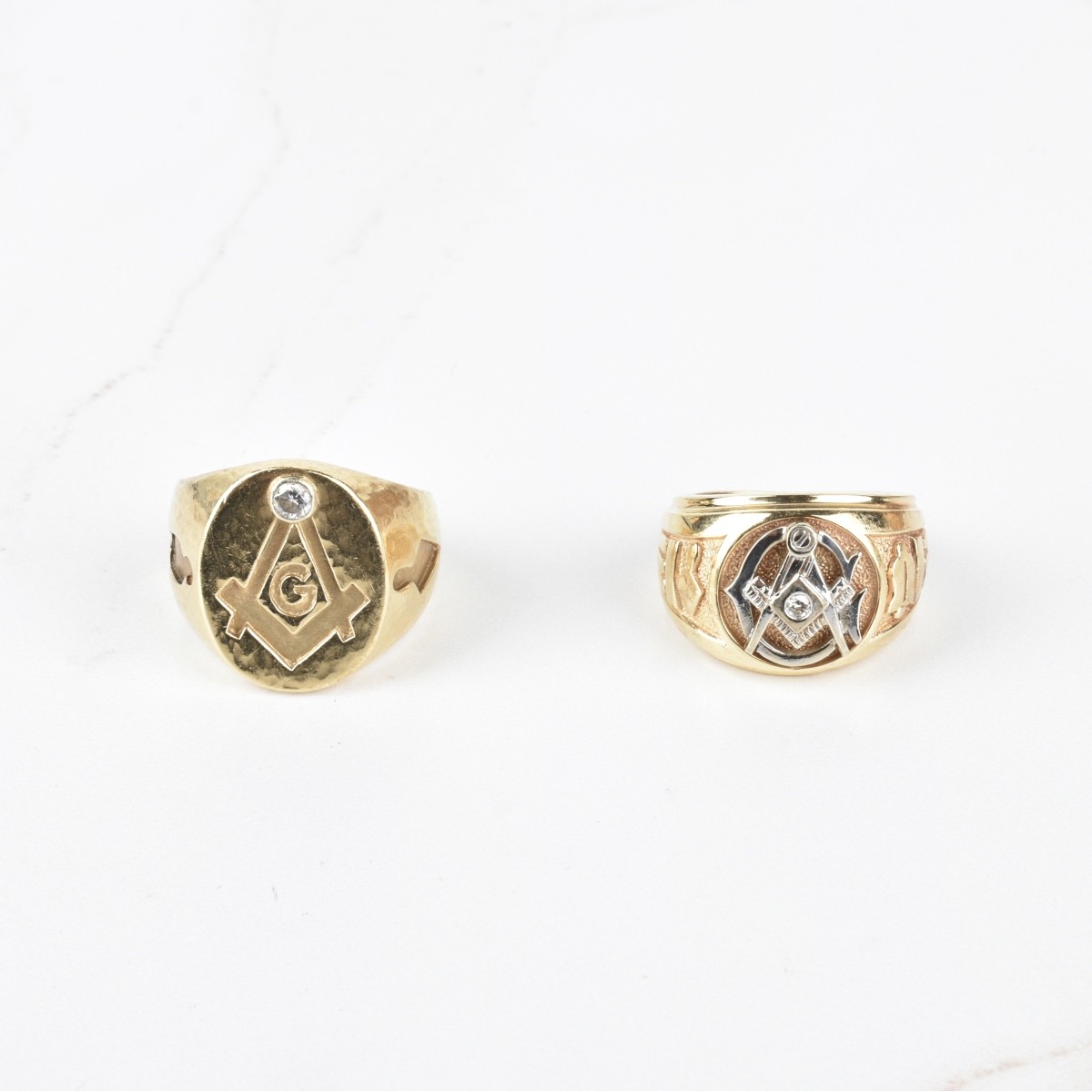 14K Masonic Rings