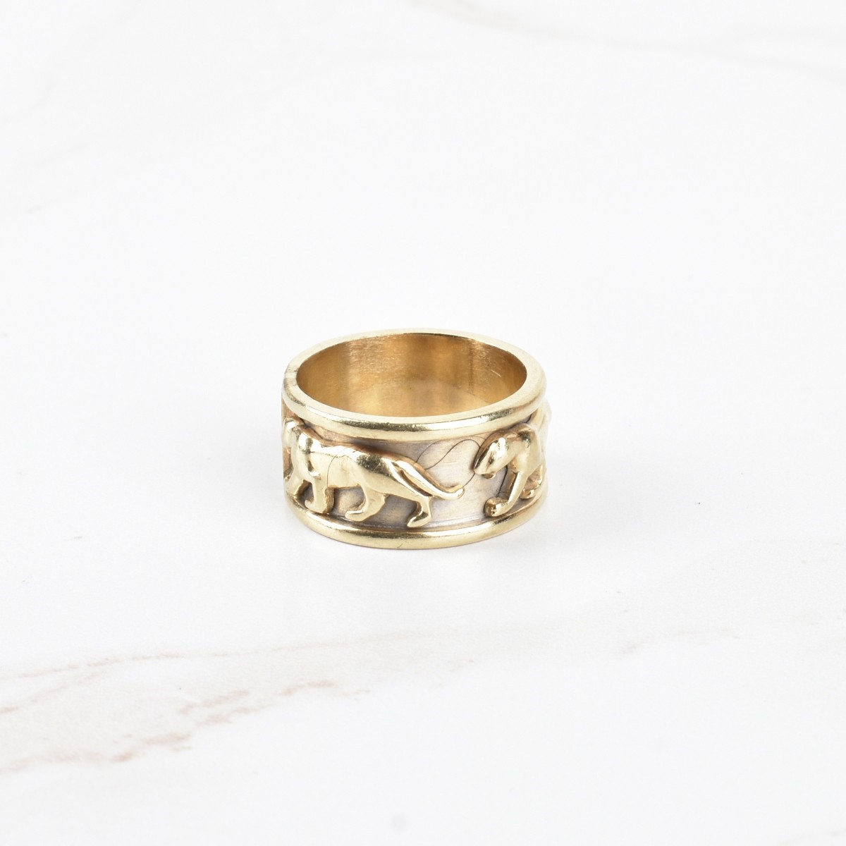 14K Panther Ring