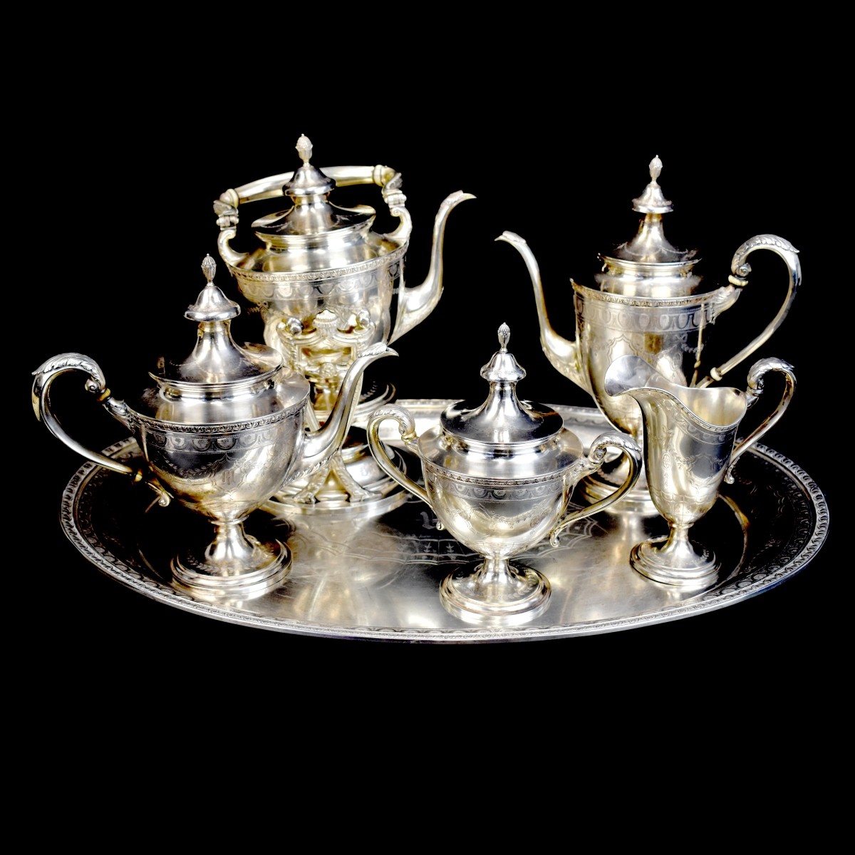 Hayes & McFarland Sterling Silver Tea Set