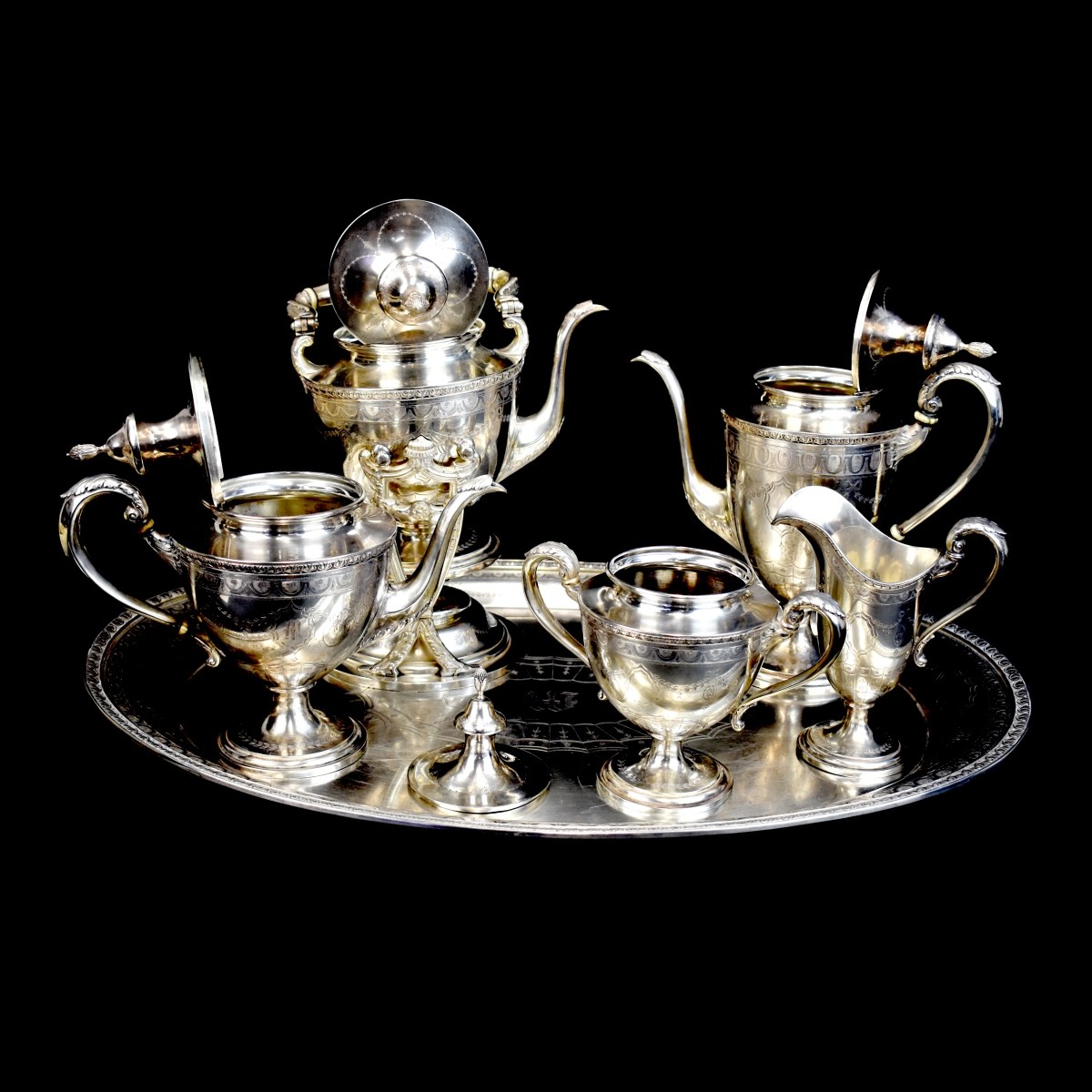 Hayes & McFarland Sterling Silver Tea Set