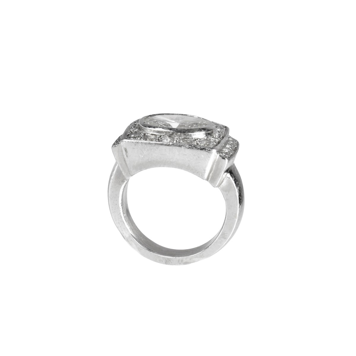 Diamond and Platinum Ring