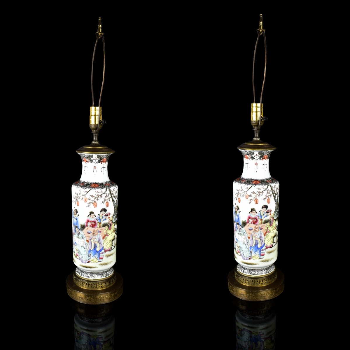 Pair of Chinese Lamps