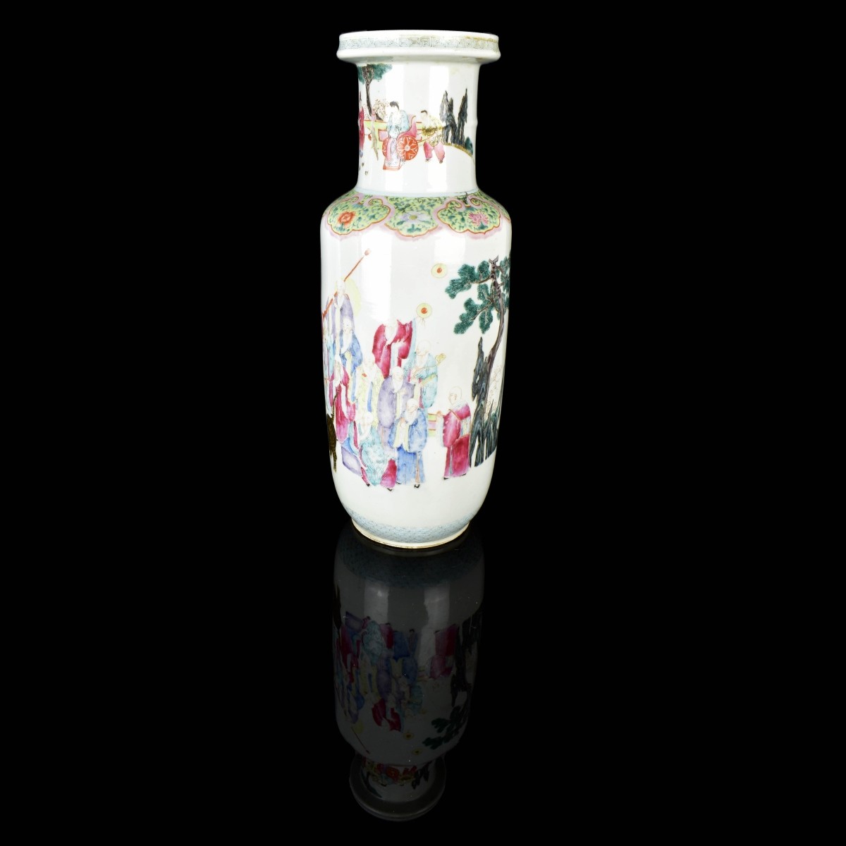 Chinese Famille Rose Porcelain Lamp