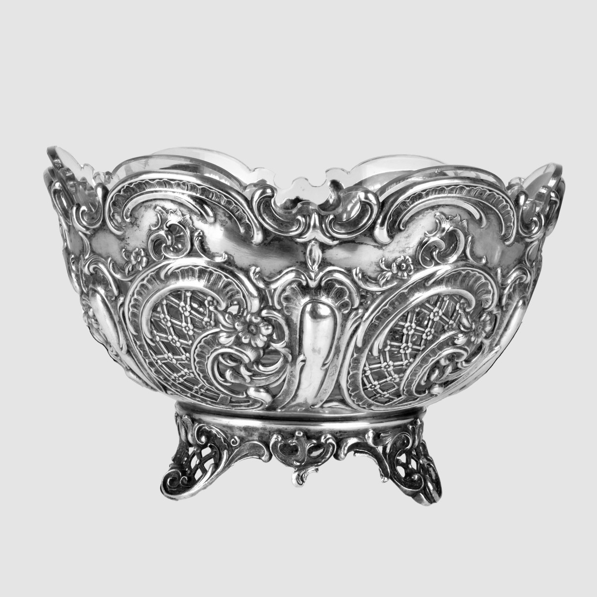 Antique German 800 Silver Bowl