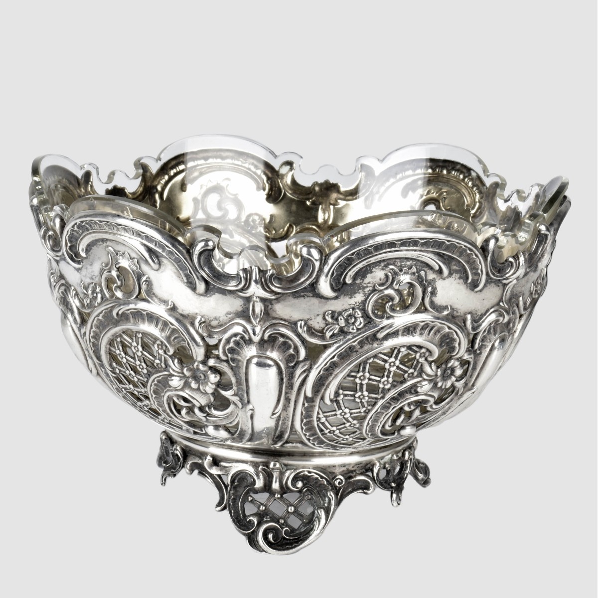 Antique German 800 Silver Bowl