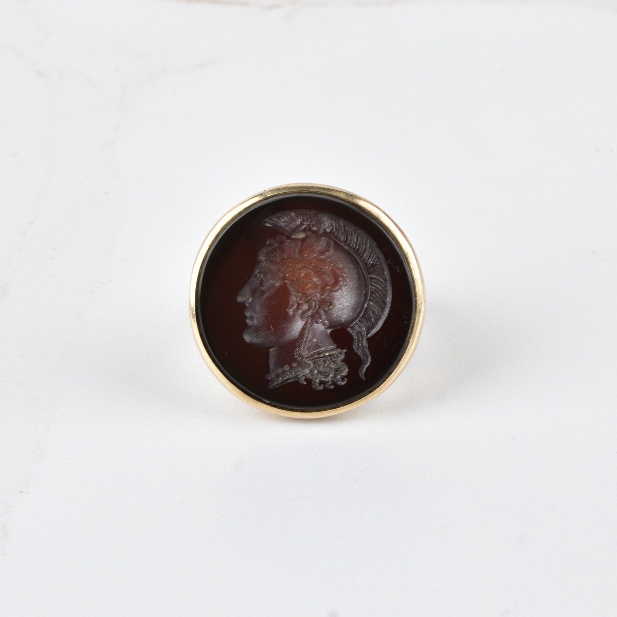 Antique Carnelian and 14K Ring