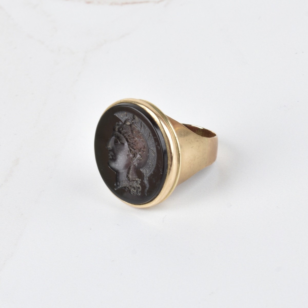 Antique Carnelian and 14K Ring