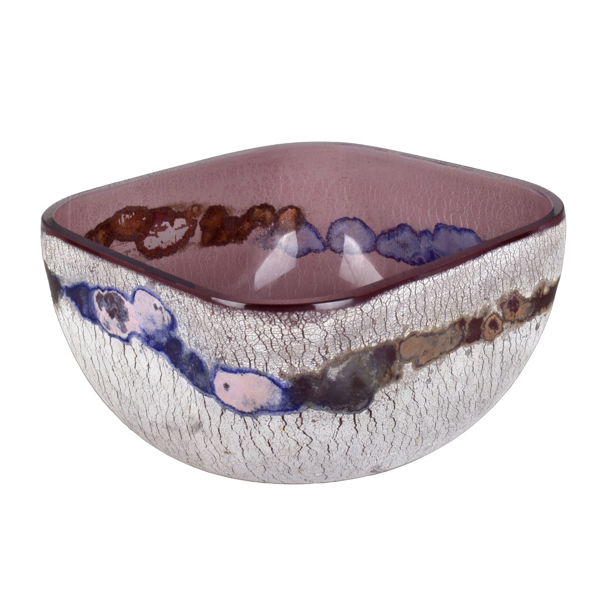 Large Murano Art Glass Bowl