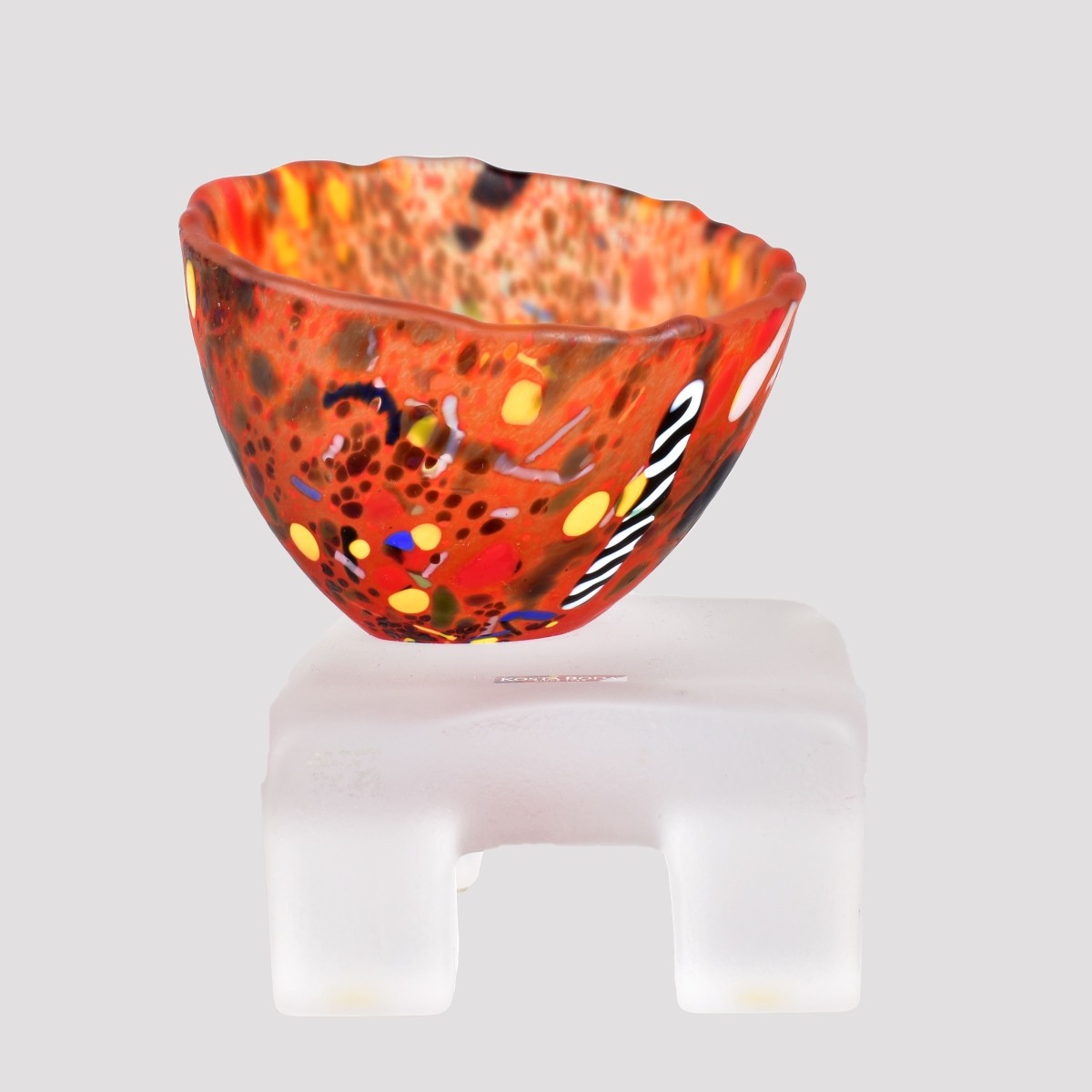 Kosta Boda Art Glass Pedestal Bowl