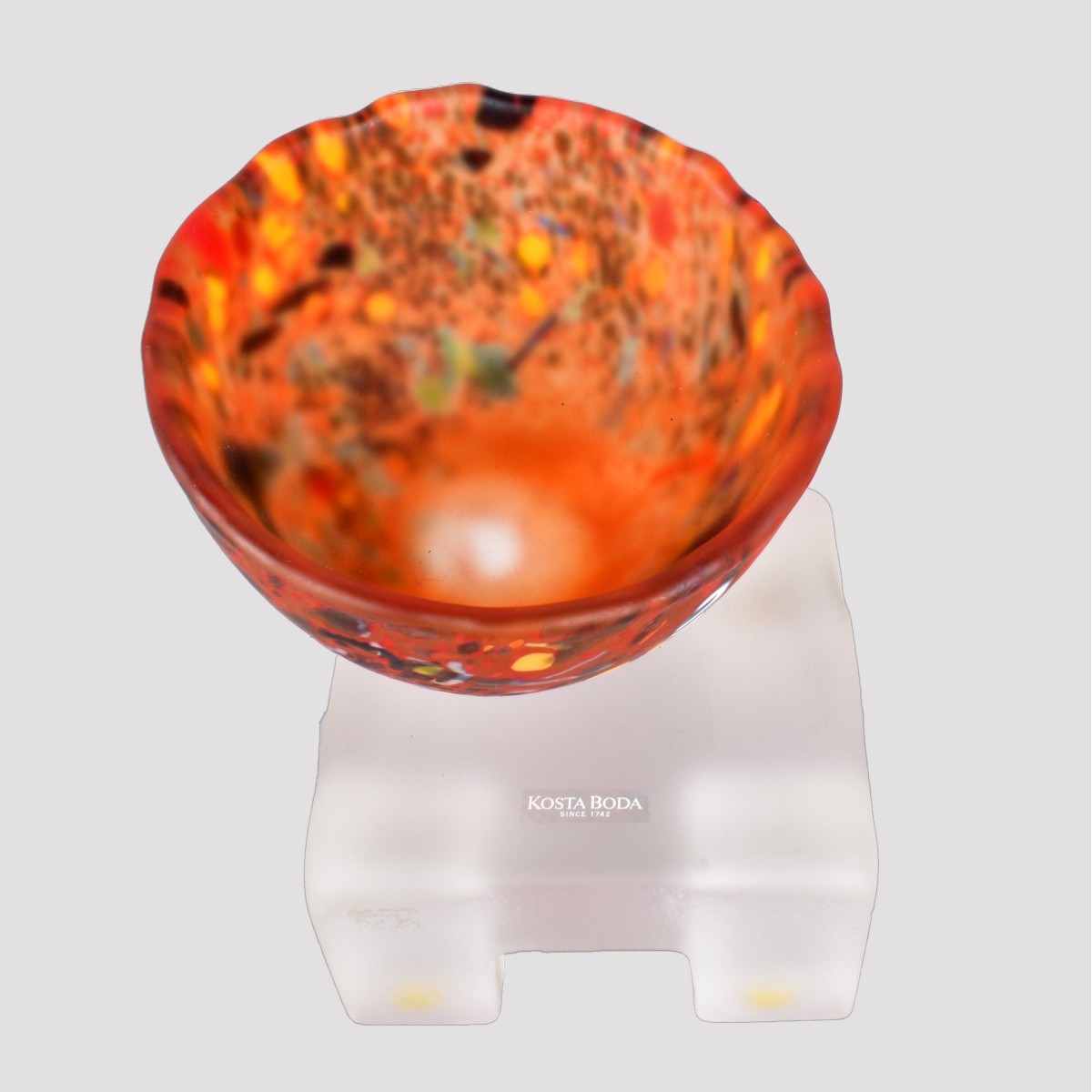 Kosta Boda Art Glass Pedestal Bowl