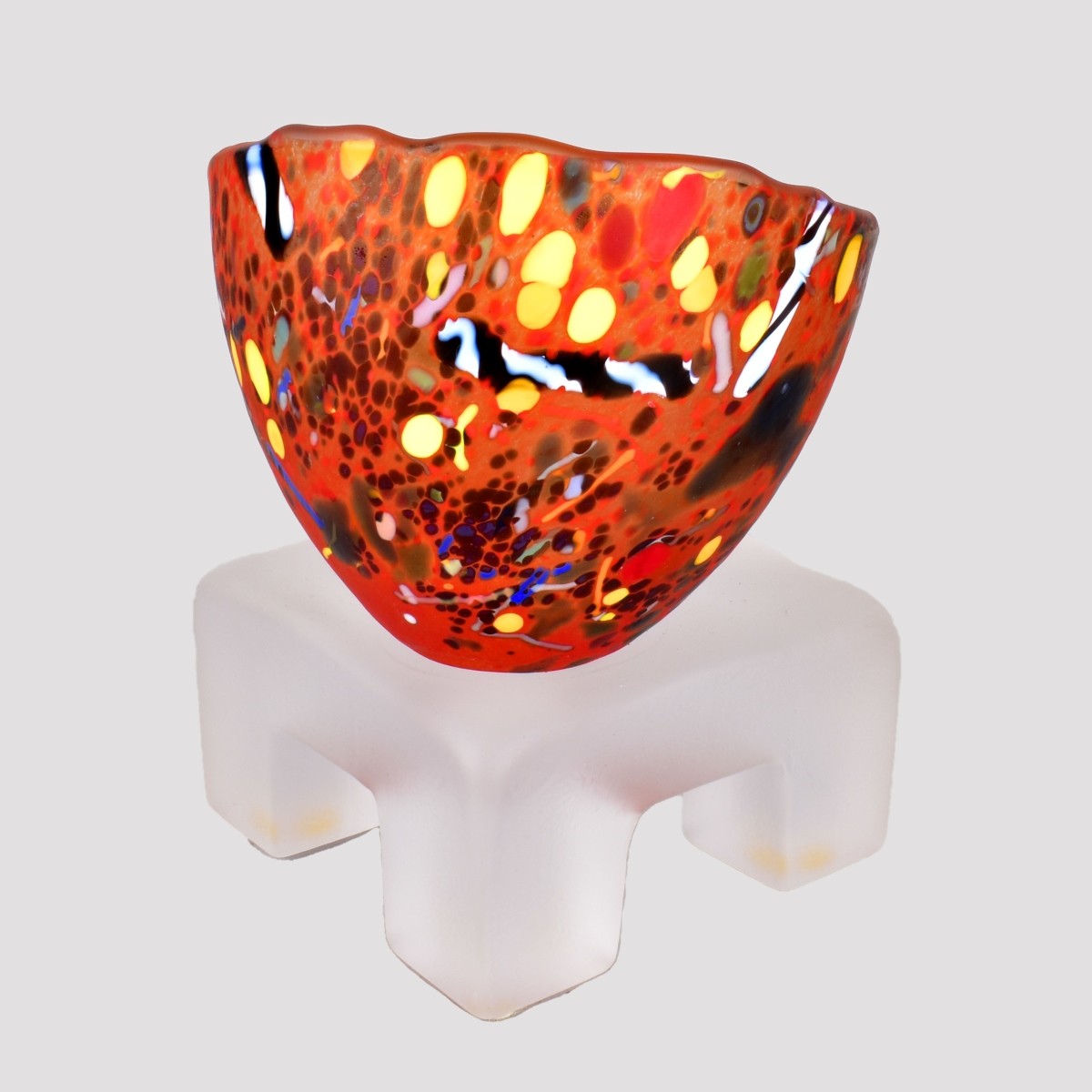 Kosta Boda Art Glass Pedestal Bowl