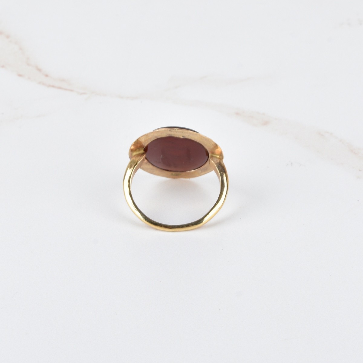 Antique Carnelian and 14K Ring
