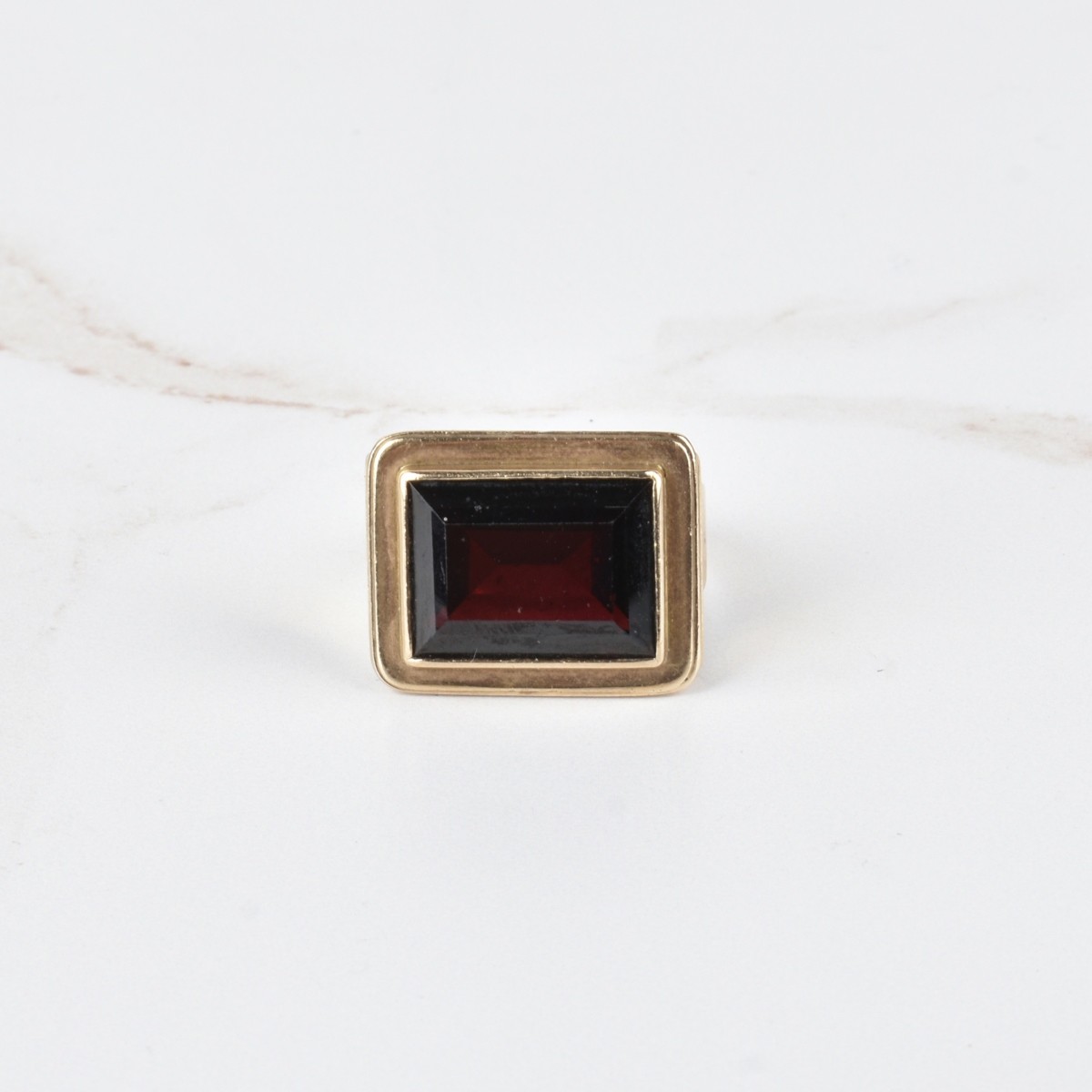 Antique Garnet and 14K Ring