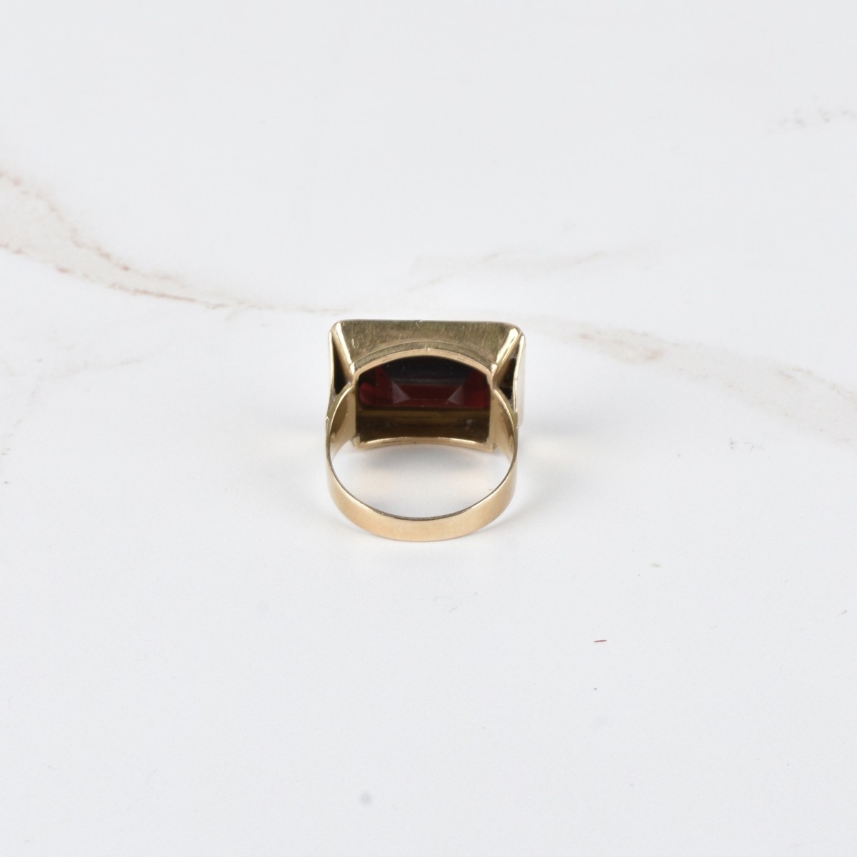 Antique Garnet and 14K Ring