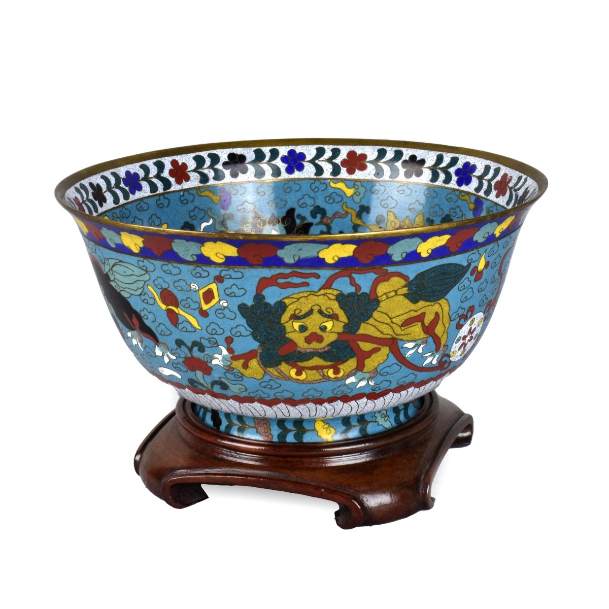 Vintage Chinese Cloisonne Bowl