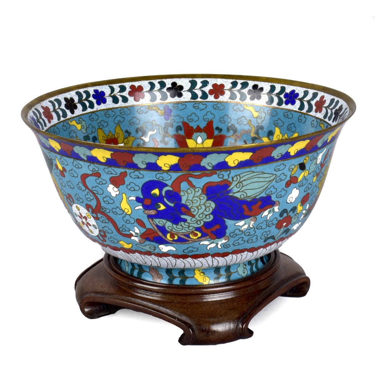 Vintage Chinese Cloisonne Bowl