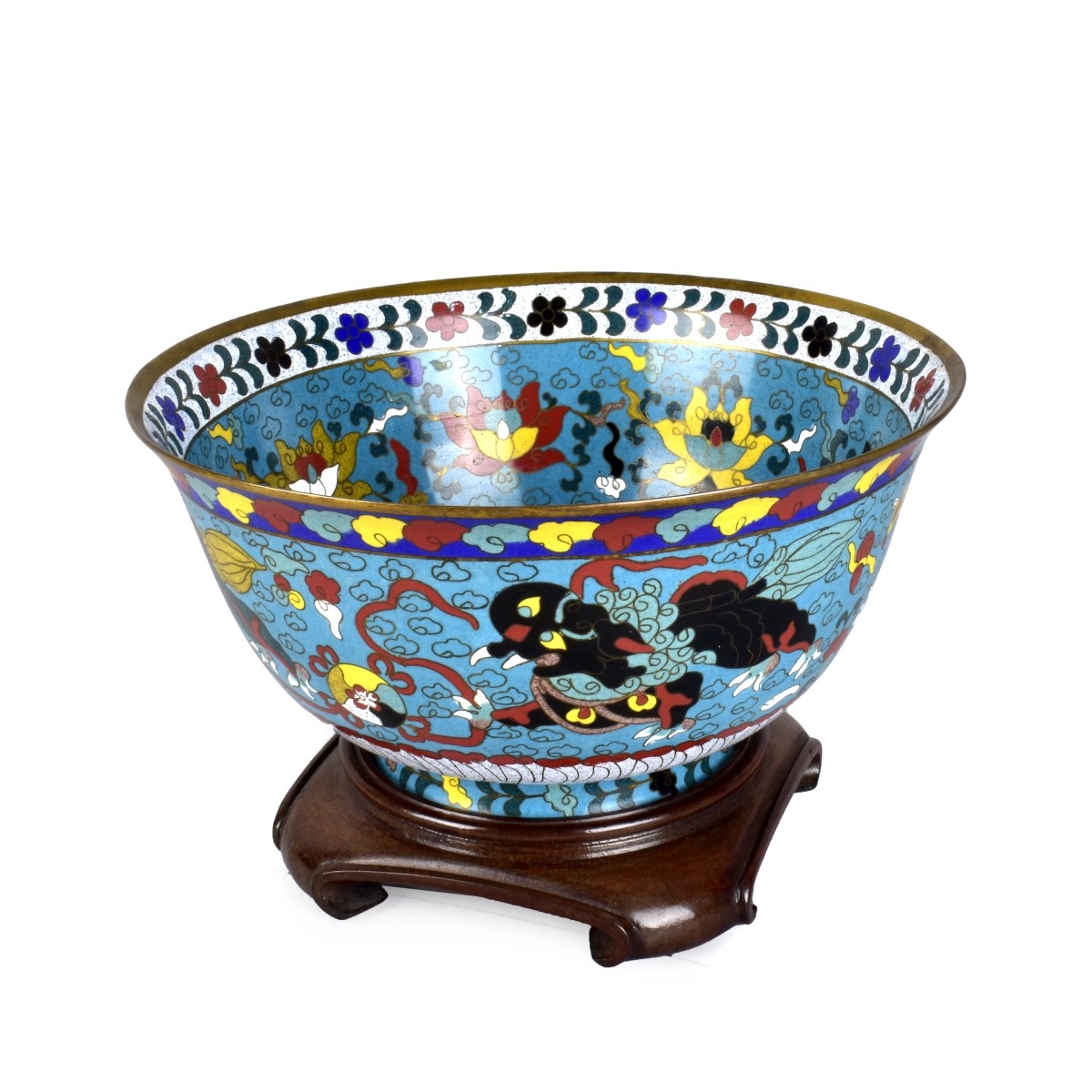 Vintage Chinese Cloisonne Bowl