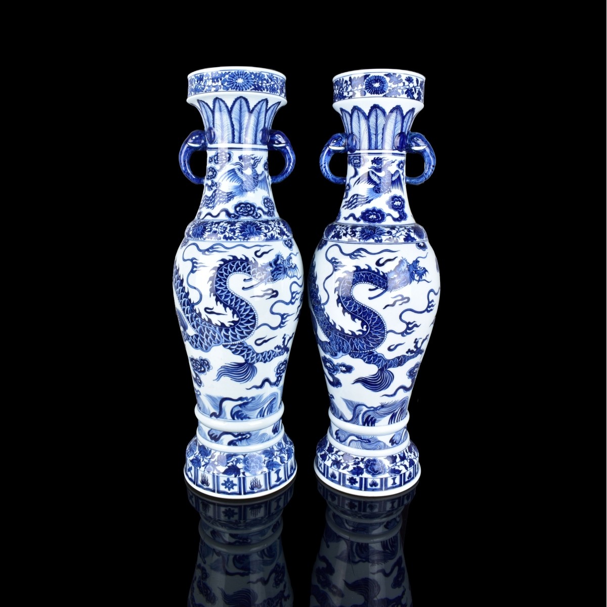 Two Large Chinese Porcelain Vases