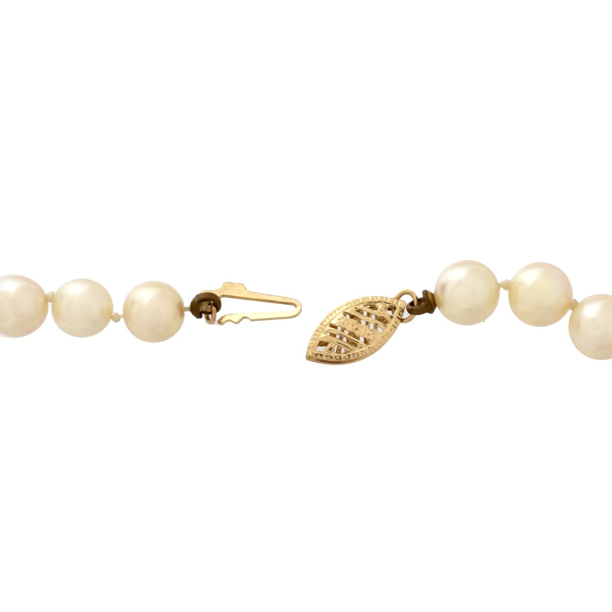 Pearl, Diamond and 14K Necklace