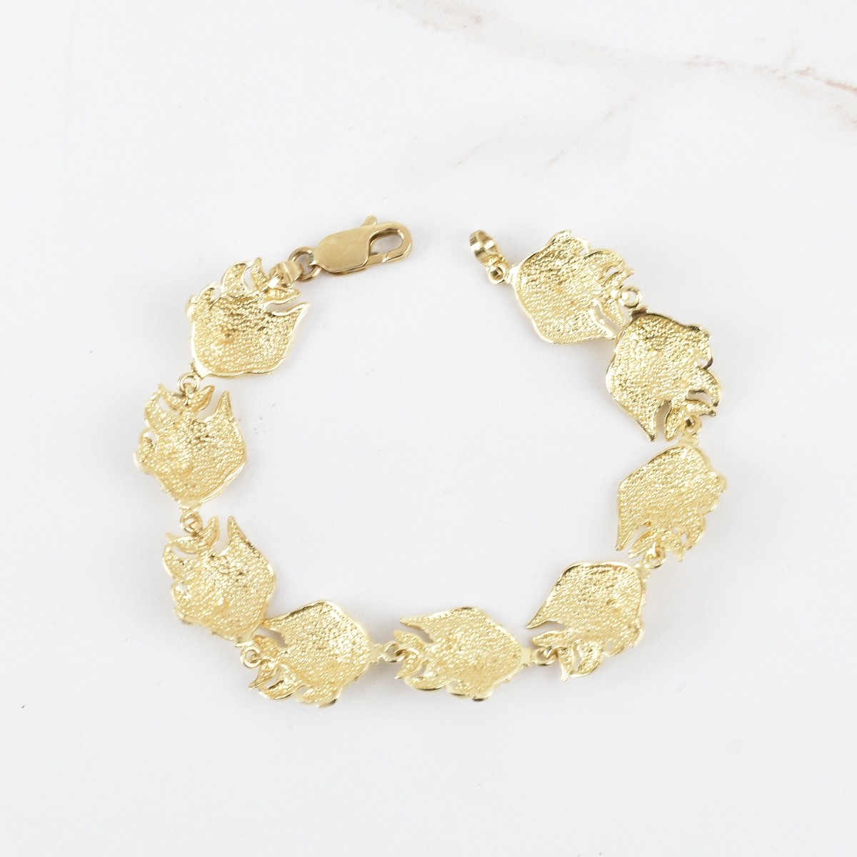 14K and Enamel Bracelet