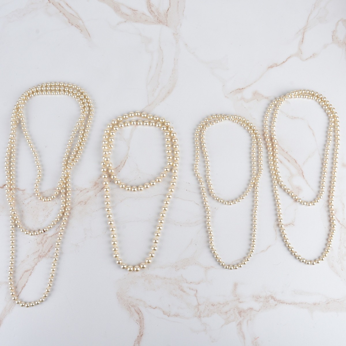Four Majorca Pearl Necklaces