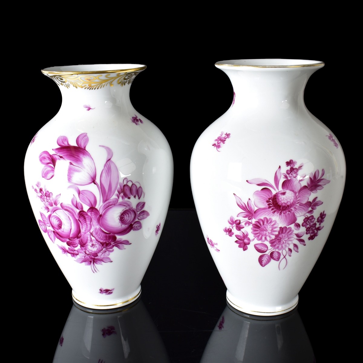 Two Herend Porcelain Vases