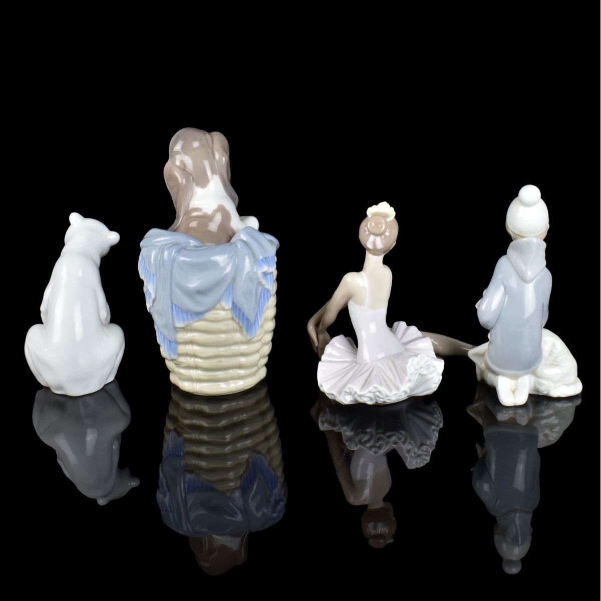 Four Lladro Porcelain Figurines