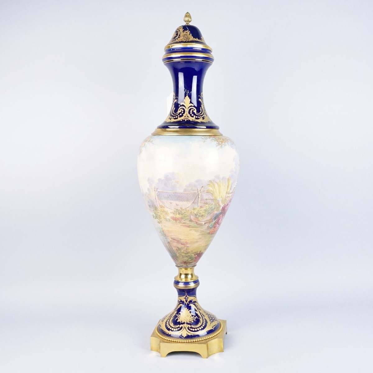 Sevres Cobalt Blue Urn