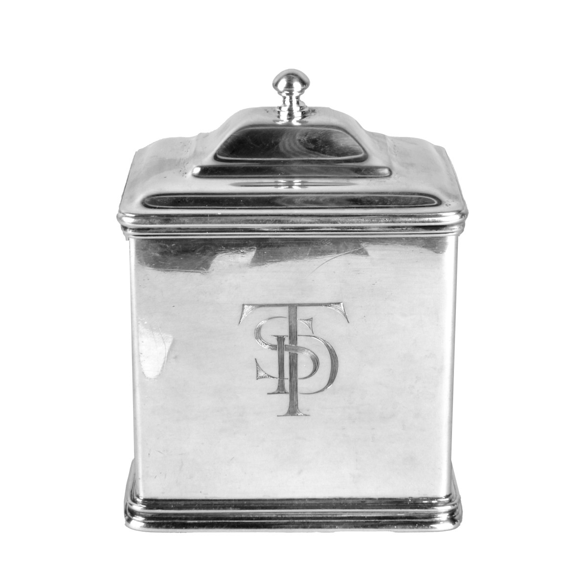 Alfred Clark Silver Tea Caddy