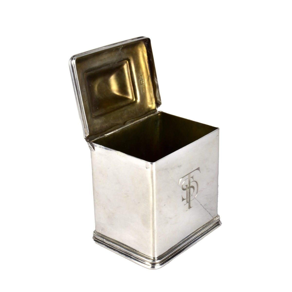 Alfred Clark Silver Tea Caddy