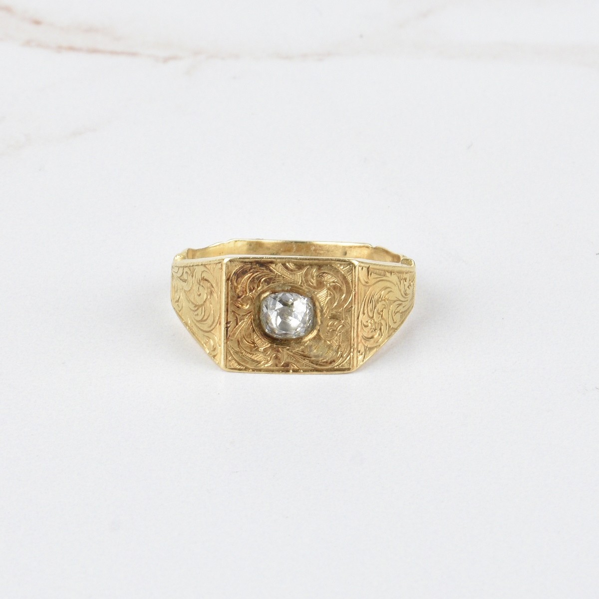 Antique Diamond and 14K Ring