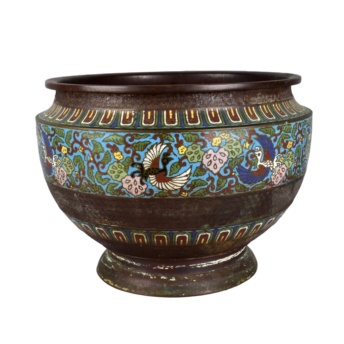 Antique Chinese Cloisonne Planter