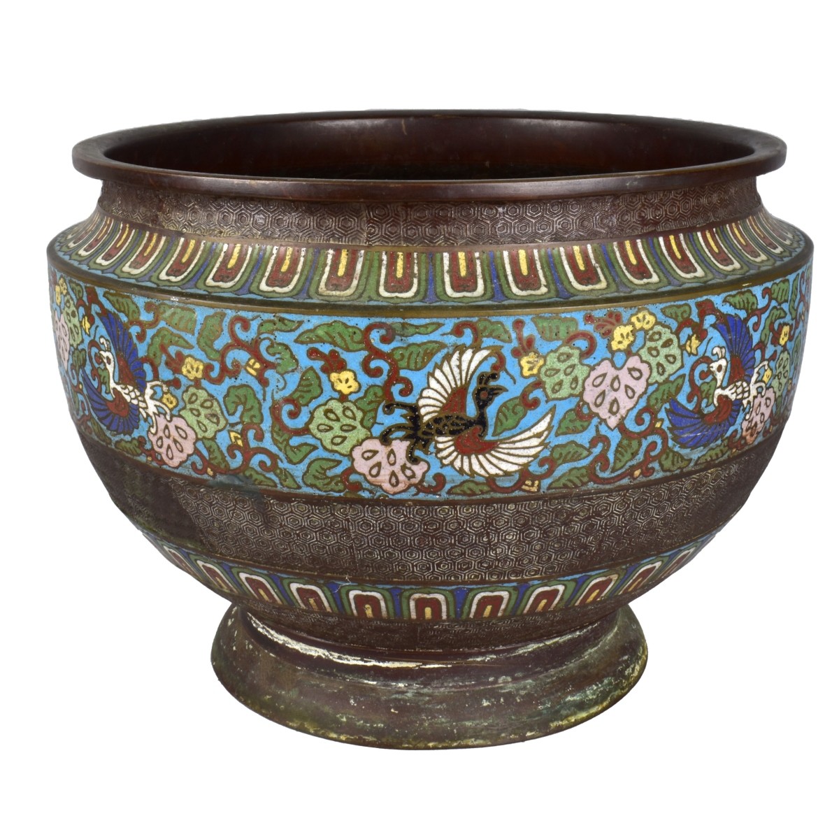 Antique Chinese Cloisonne Planter