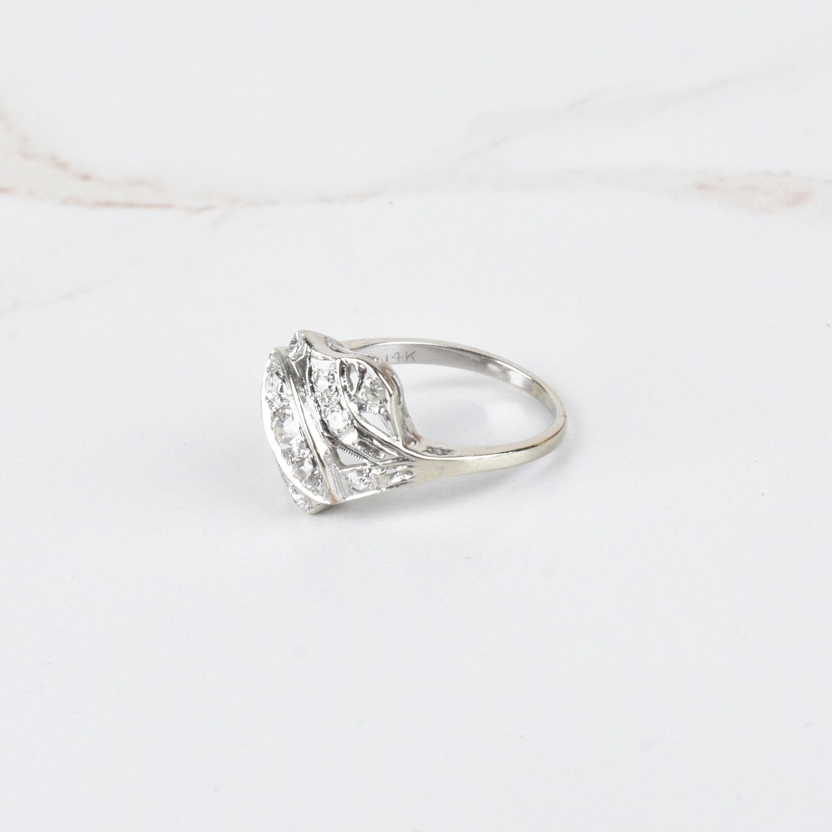 Diamond and 14K Ring