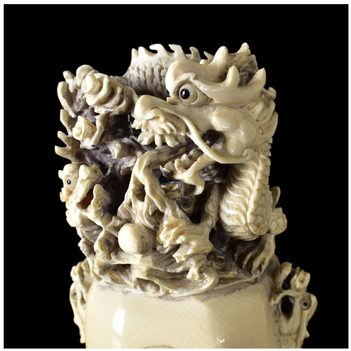 Chinese Finely Carved Dragon Seal Stamp