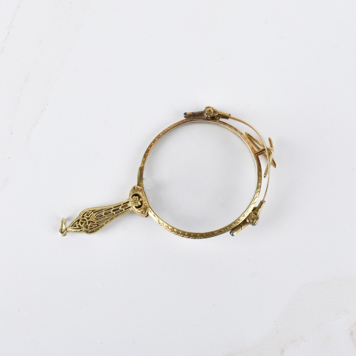 Antique 14K Lorgnette Spectacles