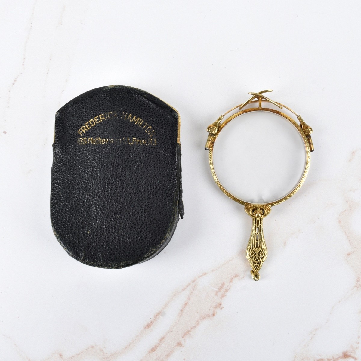 Antique 14K Lorgnette Spectacles