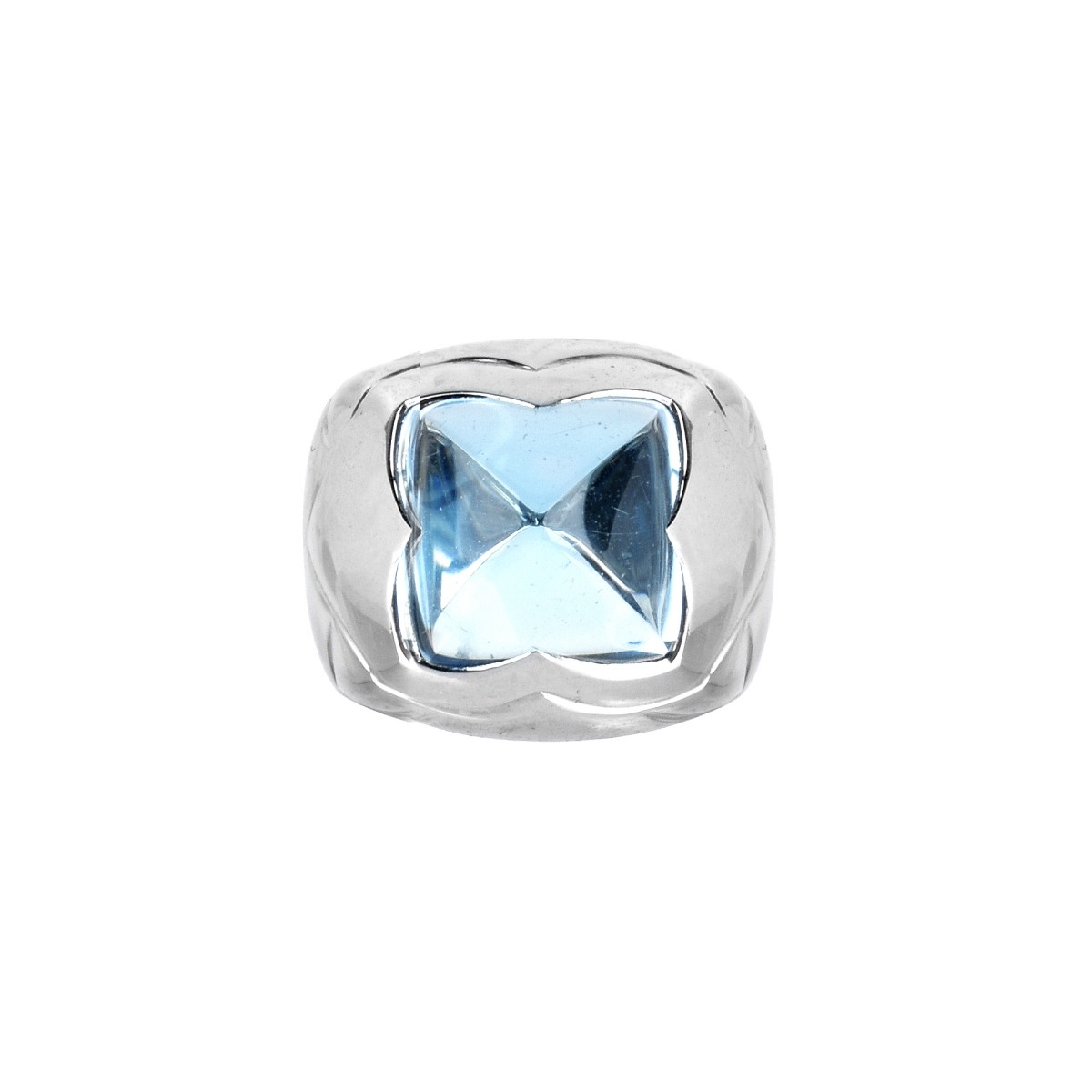 Bulgari Topaz and 18K Ring