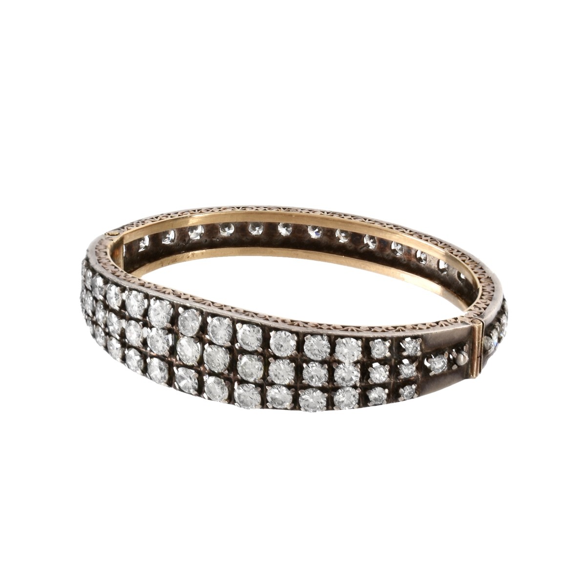 Diamond and 18K Bangle