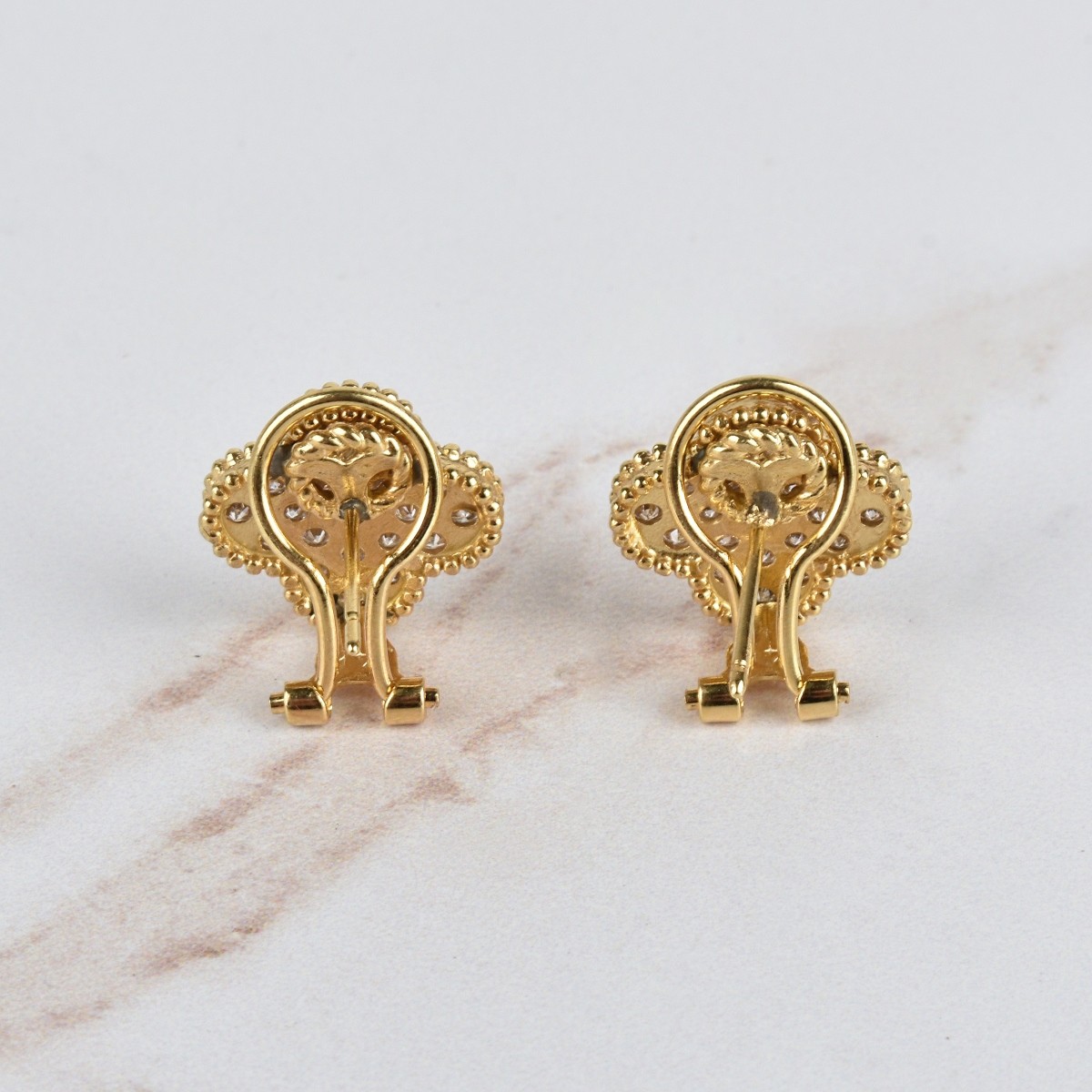 Diamond, 18K and 14K Earrings