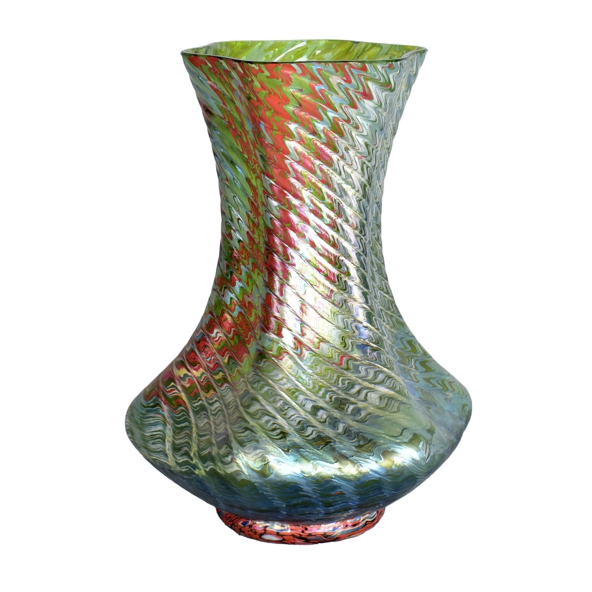 Loetz Style Glass Vase