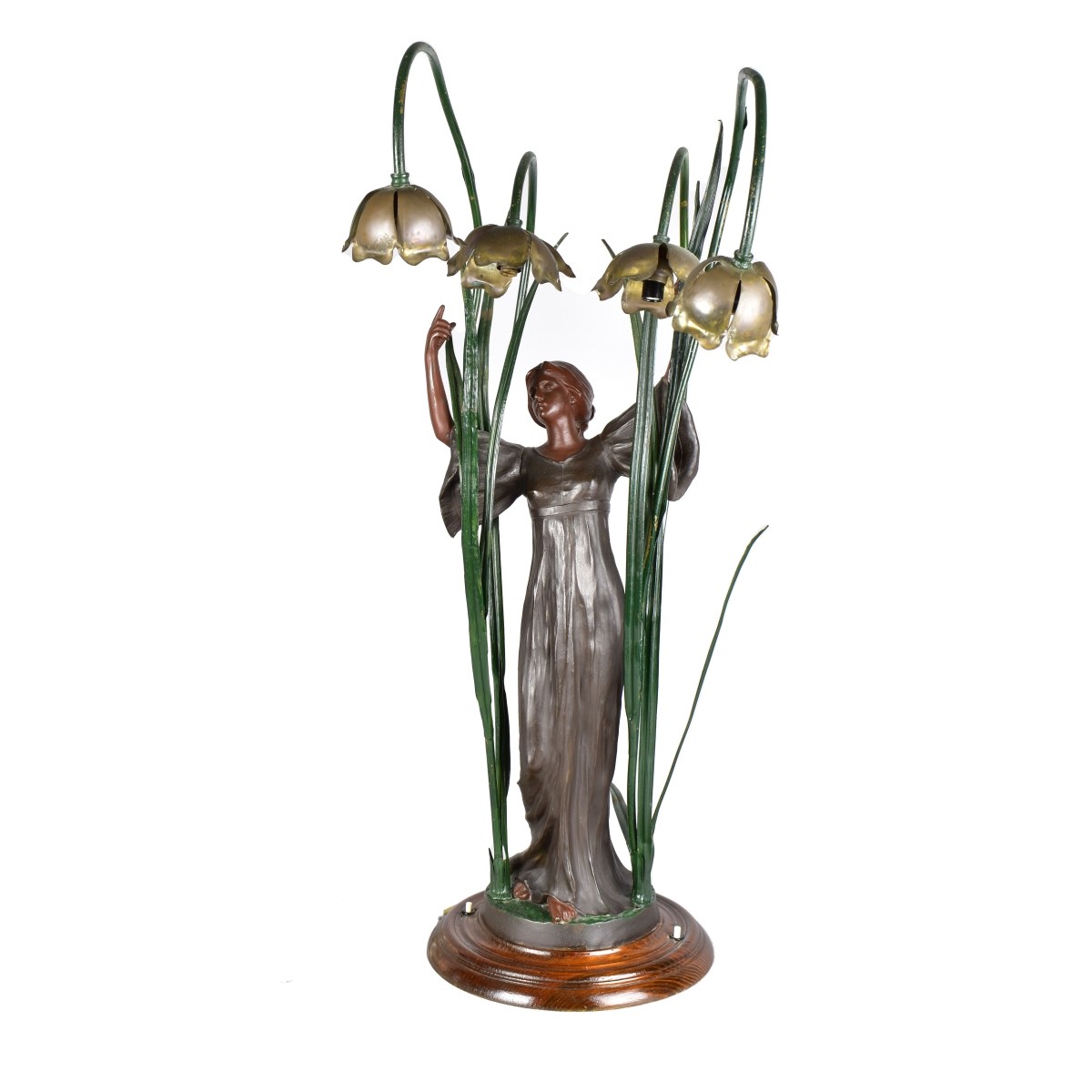 Large Art Nouveau Lamp