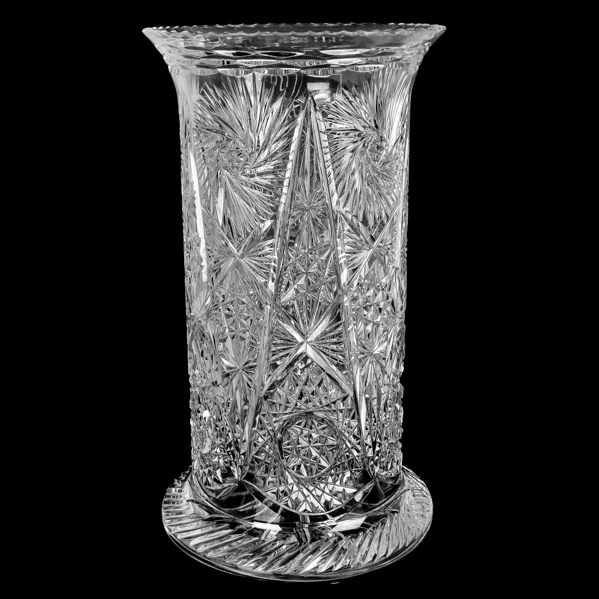 American Brilliant Glass Umbrella Stand