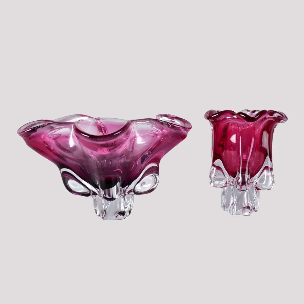 Two Murano Glass Vases